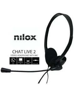 Nilox AURICULARES DOBLE JACK CON MICROFONO PC 2