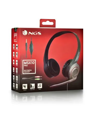 NGS MSX 10 PRO Auriculares Alámbrico Diadema Juego Negro