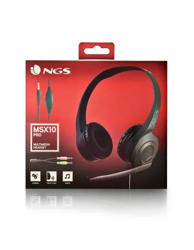 NGS MSX 10 PRO Auriculares Alámbrico Diadema Juego Negro
