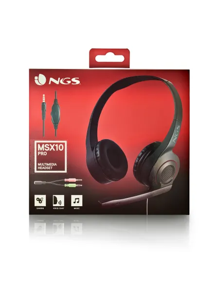 NGS MSX 10 PRO Auriculares Alámbrico Diadema Juego Negro