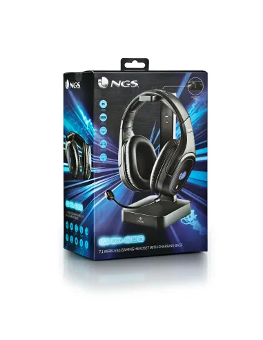 NGS GHX-600 Auriculares Inalámbrico y alámbrico Diadema Juego MicroUSB Negro