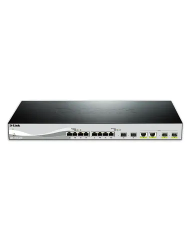 D-Link DXS-1210-12TC E switch Gestionado L2 10G Ethernet (100 1000 10000) 1U Negro, Plata