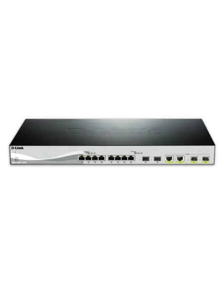 D-Link DXS-1210-12TC E switch Gestionado L2 10G Ethernet (100 1000 10000) 1U Negro, Plata