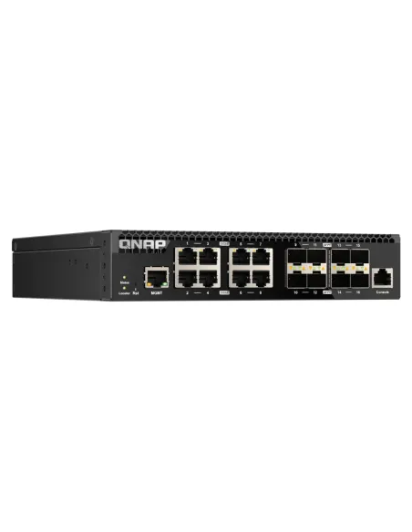 QNAP QSW-M3216R-8S8T switch Gestionado L2 L3 10G Ethernet (100 1000 10000) 1U Negro