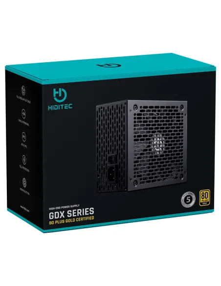 Hiditec PSU010029 unidad de fuente de alimentación 750 W 20+4 pin ATX ATX Negro