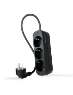 Nanocable Regleta de Enchufes con 4 Tomas, 1.4 m, Negro