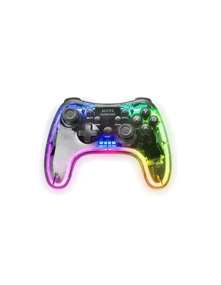 Mars Gaming MGP-24 Gamepad Inalámbrico 2.4GPRO Neon RGB Vibración Háptica Dual Joysticks Analógicos Mando para PC PS3 PS4 PS5 XB