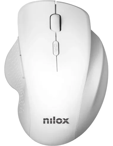 Nilox Ratón Ergonómico Wireless 3200 DPI Blanco