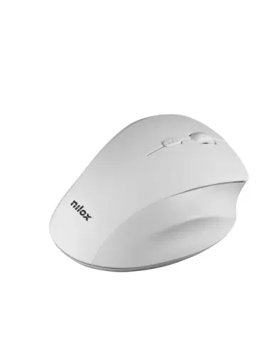 Nilox Ratón Ergonómico Wireless 3200 DPI Blanco