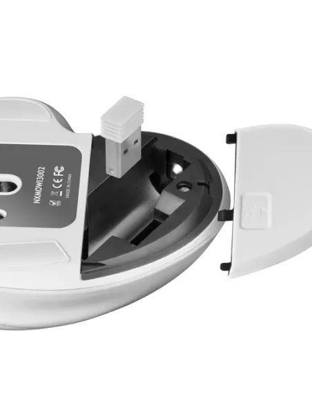 Nilox Ratón Ergonómico Wireless 3200 DPI Blanco