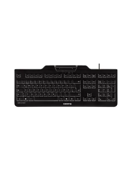 CHERRY KC 1000 SC teclado Oficina USB QWERTY Español Negro