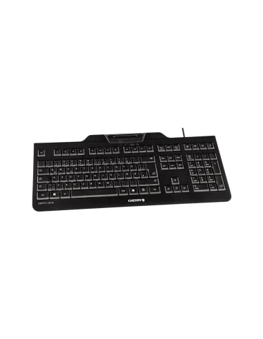 CHERRY KC 1000 SC teclado Oficina USB QWERTY Español Negro