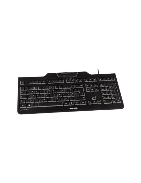 CHERRY KC 1000 SC teclado Oficina USB QWERTY Español Negro
