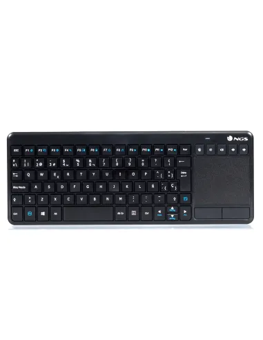 NGS TV Warrior teclado RF inalámbrico QWERTY Negro