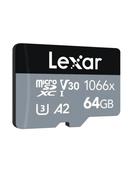 Lexar Professional 1066x microSDXC UHS-I Cards SILVER Series 64 GB Clase 10