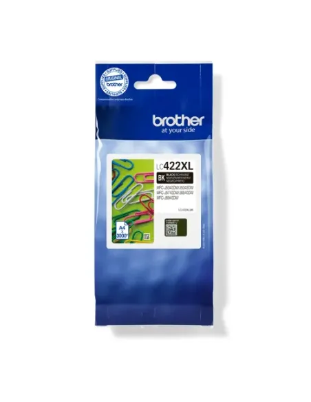 Brother LC-422XLBK cartucho de tinta 1 pieza(s) Original Alto rendimiento (XL) Negro