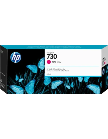 HP Cartucho de tinta DesignJet 730 magenta de 300 ml