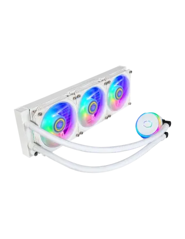 Cooler Master MasterLiquid PL360 Flux White Edition Carcasa del ordenador Kit de refrigeración líquida 12 cm Blanco