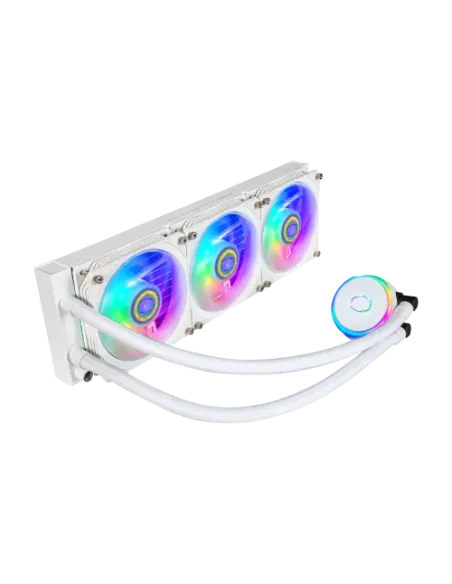 Cooler Master MasterLiquid PL360 Flux White Edition Carcasa del ordenador Kit de refrigeración líquida 12 cm Blanco