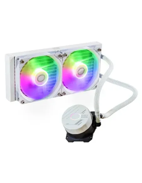 Cooler Master MasterLiquid 240L Core ARGB White Carcasa del ordenador, Procesador Kit de refrigeración líquida 12 cm Blanco