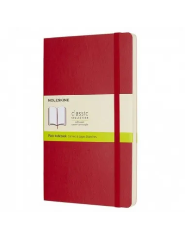 LIBRETA CLASICA TAPA BLANDA ROJO ESCARLATA L (13X21CM) LISA MOLESKINE QP618F2