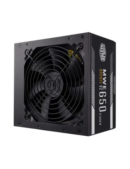 FUENTE ALIMENTACION COOLER MASTER MWE BRONZE V2 650W 230V 80+ BRONZE MPE-6501-ACABW-BEU