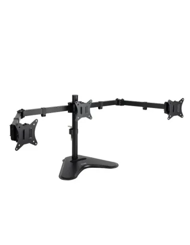 TooQ Soporte de Mesa para 3 Pantallas 17"-27", Negro