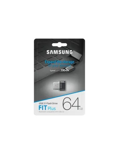 Samsung MUF-64AB unidad flash USB 64 GB USB tipo A 3.2 Gen 1 (3.1 Gen 1) Gris, Plata