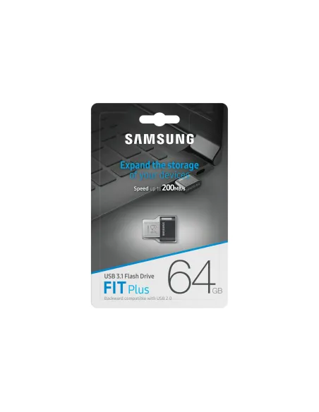 Samsung MUF-64AB unidad flash USB 64 GB USB tipo A 3.2 Gen 1 (3.1 Gen 1) Gris, Plata