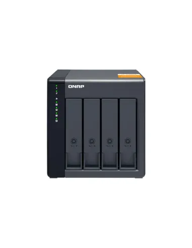 QNAP TL-D400S caja para disco duro externo Carcasa de disco duro SSD Negro, Gris 2.5 3.5"