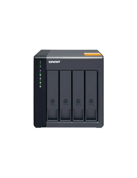 QNAP TL-D400S caja para disco duro externo Carcasa de disco duro SSD Negro, Gris 2.5 3.5"