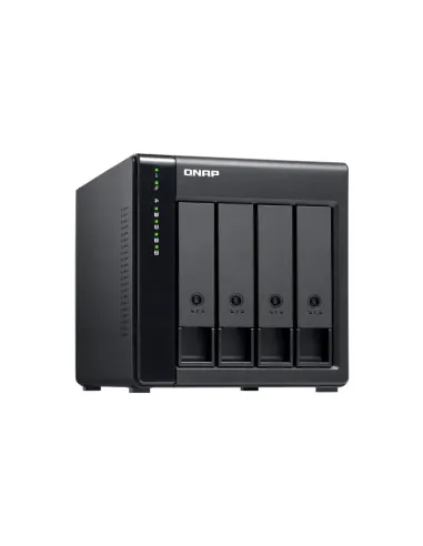 QNAP TL-D400S caja para disco duro externo Carcasa de disco duro SSD Negro, Gris 2.5 3.5"