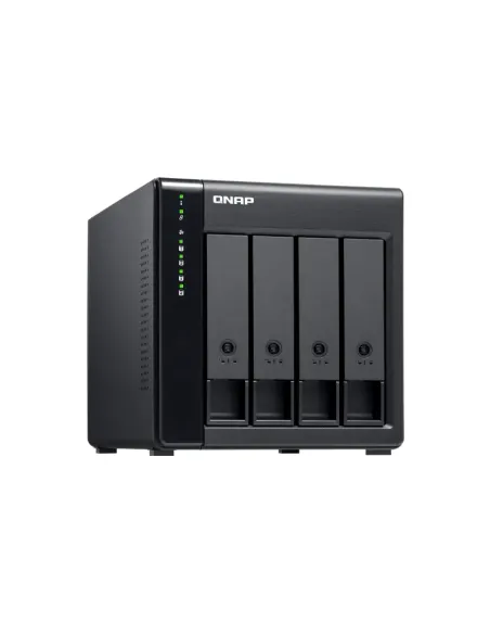 QNAP TL-D400S caja para disco duro externo Carcasa de disco duro SSD Negro, Gris 2.5 3.5"