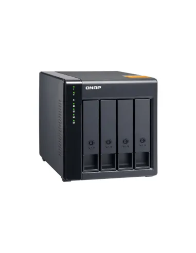 QNAP TL-D400S caja para disco duro externo Carcasa de disco duro SSD Negro, Gris 2.5 3.5"