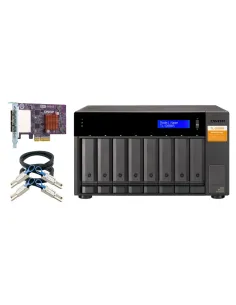 QNAP TL-D800S caja para disco duro externo Carcasa de disco duro SSD Negro, Gris 2.5 3.5"