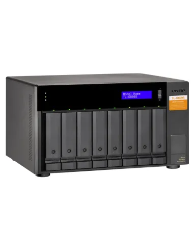 QNAP TL-D800S caja para disco duro externo Carcasa de disco duro SSD Negro, Gris 2.5 3.5"