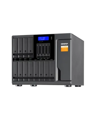 QNAP TL-D1600S caja para disco duro externo Carcasa de disco duro SSD Negro, Gris 2.5 3.5"