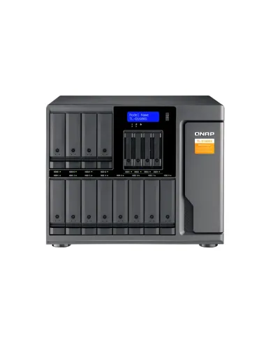 QNAP TL-D1600S caja para disco duro externo Carcasa de disco duro SSD Negro, Gris 2.5 3.5"