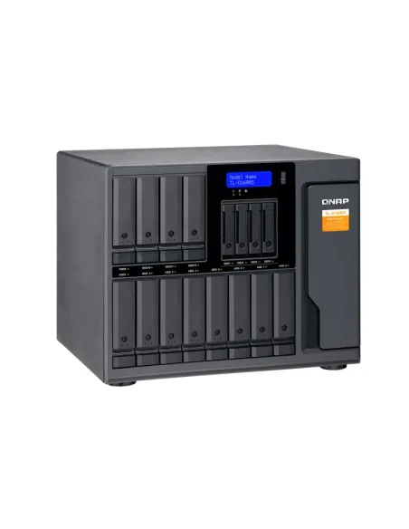 QNAP TL-D1600S caja para disco duro externo Carcasa de disco duro SSD Negro, Gris 2.5 3.5"