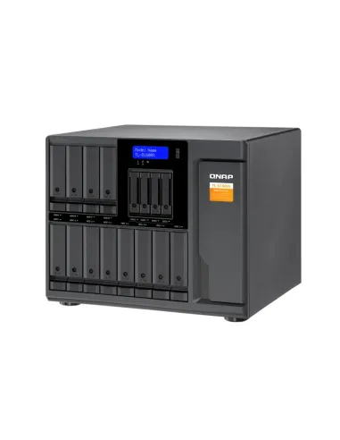 QNAP TL-D1600S caja para disco duro externo Carcasa de disco duro SSD Negro, Gris 2.5 3.5"