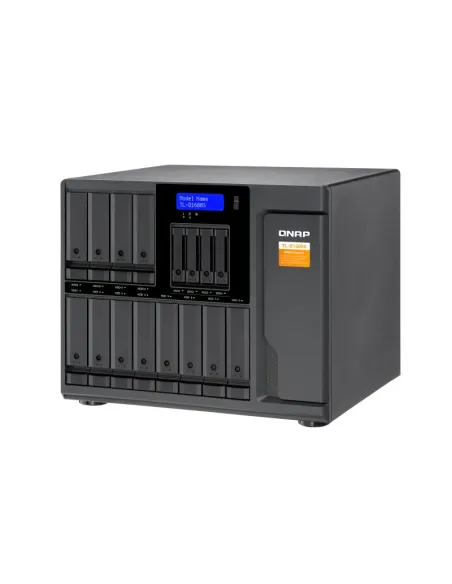 QNAP TL-D1600S caja para disco duro externo Carcasa de disco duro SSD Negro, Gris 2.5 3.5"