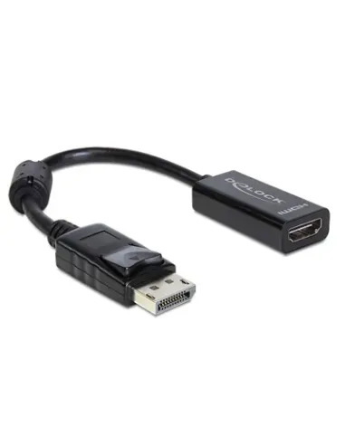 Delock Adaptador Displayport M a HDMI H Negro