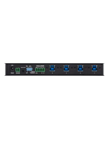 ATEN Switch de periféricos formato industrial USB 3.2 Gen 1 de 4 x 4 puertos