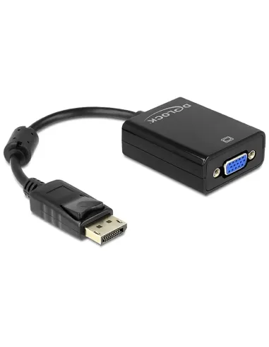 Delock Adapt. Displayport  Macho/VGA Hembra Negro