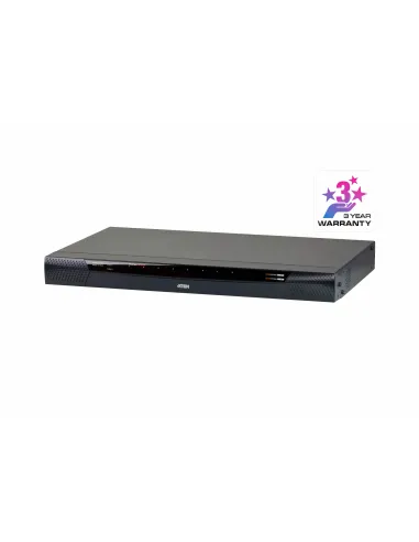 ATEN Switch KVM por IP multi-interfaz Cat 5 de 8 puertos de 1 consola local y 1 consola remota con Virtual Media (1920 x 1200)