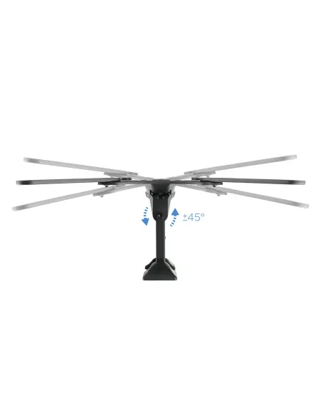 TooQ Soporte Giratorio e Inclinable para Monitor   TV LCD, Plasma de 23”- 55”, con Dos Pivotes, Negro