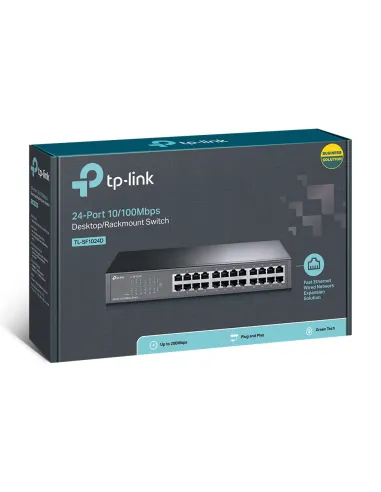 TP-Link TL-SF1024D switch No administrado Fast Ethernet (10 100) Gris