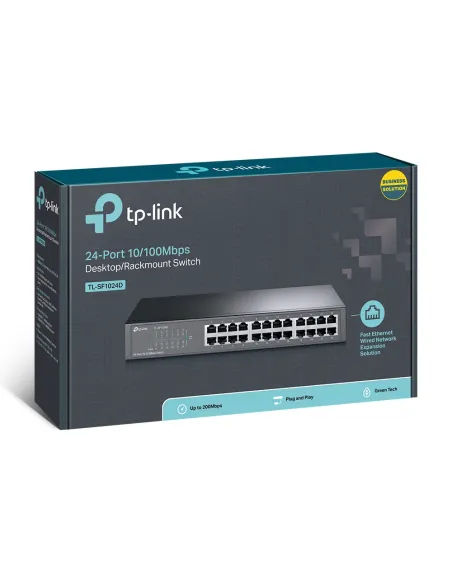 TP-Link TL-SF1024D switch No administrado Fast Ethernet (10 100) Gris