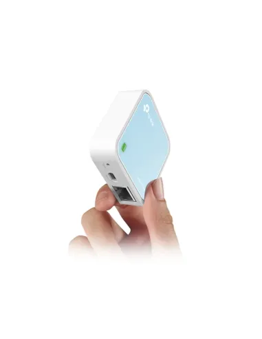 TP-Link TL-WR802N router inalámbrico Ethernet rápido Banda única (2,4 GHz) Azul, Blanco