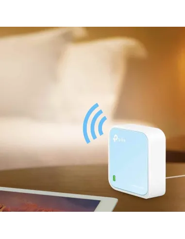 TP-Link TL-WR802N router inalámbrico Ethernet rápido Banda única (2,4 GHz) Azul, Blanco